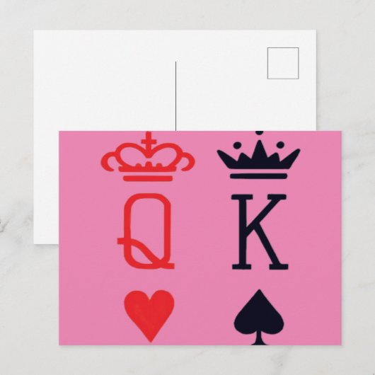 Poker King Briefkaart (Voorkant / Achterkant)
