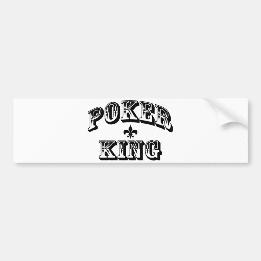 Poker King Bumpersticker (Voorkant)