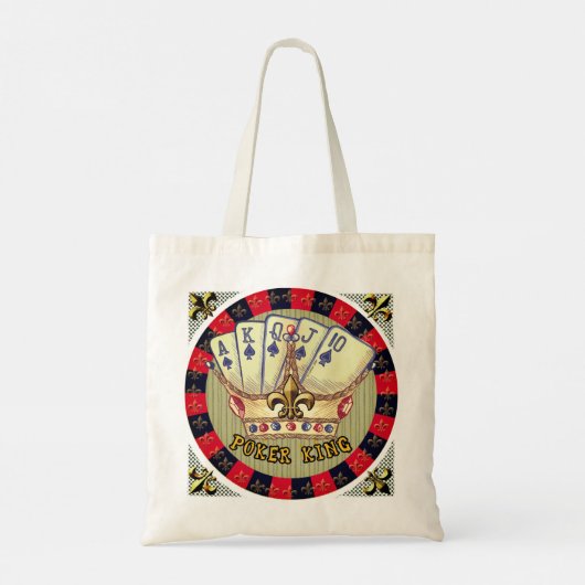 Poker King canvas tas (Achterkant)