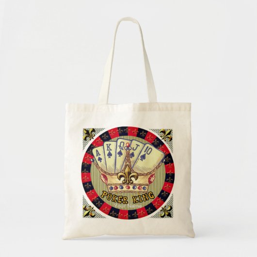 Poker King canvas tas (Voorkant)