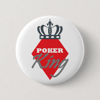 Poker King - diamant Ronde Button 5,7 Cm