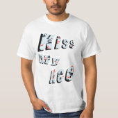 Poker Kiss My Ace, grappig Mannen T-shirt (Voorkant)