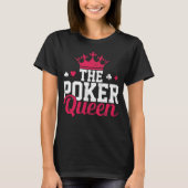 Poker Königin Prinzessin Mädchen T-shirt (Voorkant)