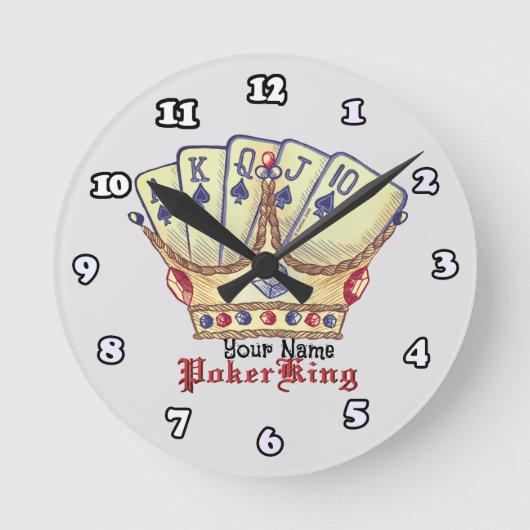 Poker Koning Ronde Klok (Voorkant)