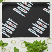 Poker-Logo gemaakt van pokerkaarten, Theedoek (Gevouwen)