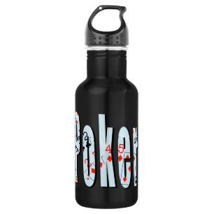 Poker, Logo, Waterfles