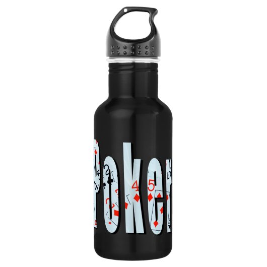 Poker, Logo, Waterfles (Voorkant)