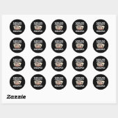 Poker Lover | Poker Birthday Squad Ronde Sticker (Vel)