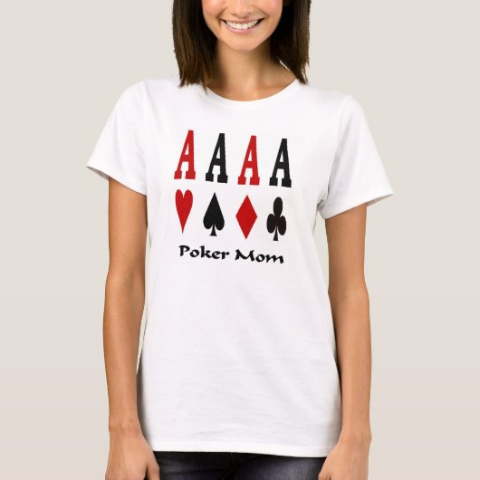 Poker Mam 4 Ace's Baby Doll T-shirt (Voorkant)