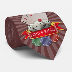 Poker Mania - Kaarten, doppen, chips Stropdas