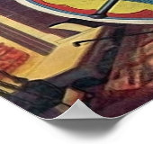 Poker Mannen Roken Zaal Gokken Poster (Hoek)