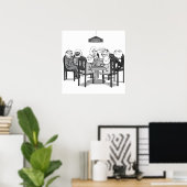 Poker Meme Dogs Poster (Thuiskantoor)