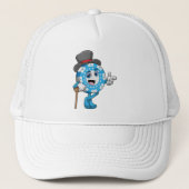 Poker met pokerchips trucker pet (Voorkant)