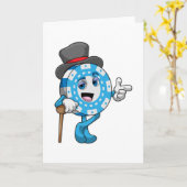 Poker met pokerfiches kaart (Gele Bloem)