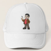 Poker met vrienden trucker pet (Voorkant)