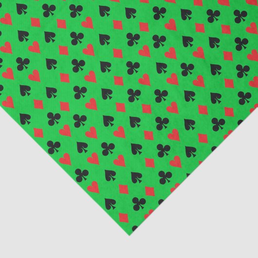 Poker Mini Kaart Kostuums Tissuepapier (Detail)