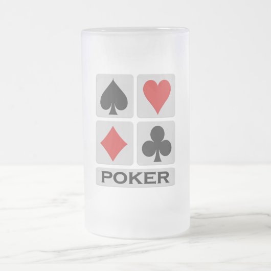 Poker mok - kies stijl & kleur (Center)