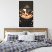 Poker Nacht Canvas Afdruk (Insitu (Slaapkamer))