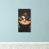 Poker Nacht Canvas Afdruk (Insitu (Houten vloer))