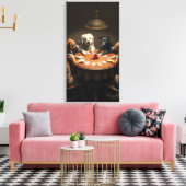 Poker Nacht Canvas Afdruk (Insitu (Woonkamer))
