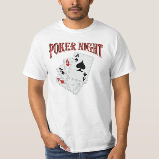 POKER NACHT T-SHIRT (Voorkant)