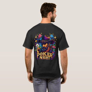 Poker nachttekst met cowboy Western T-shirt