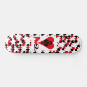 POKER NEW ORIGINAL pixelat by Masanser Persoonlijk Skateboard (Horizontaal)