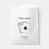 Poker Night Aces Bedankzakje (Voorkant)