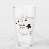 Poker Night Aces Glas (Achterkant)