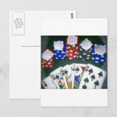 Poker Night Briefkaart (Voorkant / Achterkant)