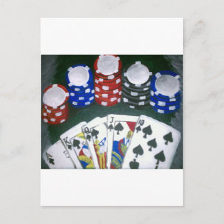 Poker Night Briefkaart