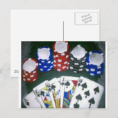 Poker Night Briefkaart (Voorkant / Achterkant)