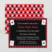Poker Night Housewarming Party Uitnodigingen (Voorkant / Achterkant)