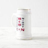 Poker Night in Canada Beer Stein Mok - voor/achter (Voorkant links)
