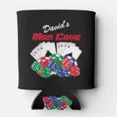 Poker Night in de Man Cave Blikjeskoeler (Achterkant)