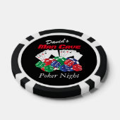 Poker Night in de Man Cave Chips (Enkel)