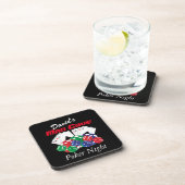Poker Night in de Man Cave Drankjes Onderzetter (Rechterzijde)