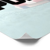 Poker Night met Kaart spelen in Red en Olive Gre Poster (Hoek)