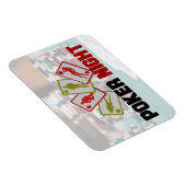 Poker Night met speelkaarten en pokerchips Magneet (Rechterzijde)