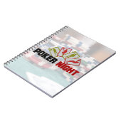 Poker Night met speelkaarten en pokerchips Notitieboek (Linkerzijde)