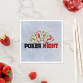 Poker Night met speelkaarten Servet (Insitu)