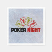 Poker Night met speelkaarten Servet (Voorkant)