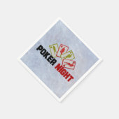 Poker Night met speelkaarten Servet (Hoek)