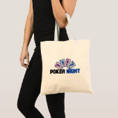Poker Night met speelkaarten Tote Bag (Voorkant (product))