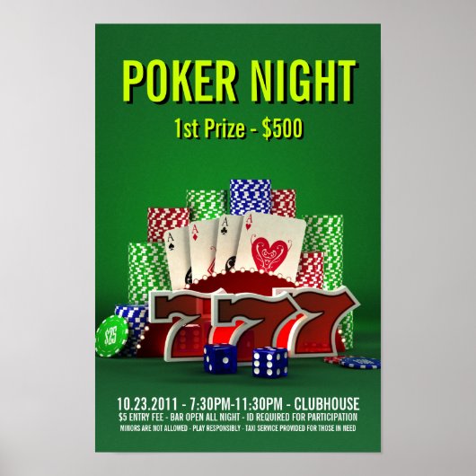 Poker Night - Poster (Voorkant)