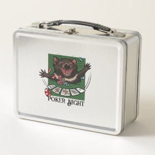 Poker Night Royal Flush Cartoon Tasmaanse duivel