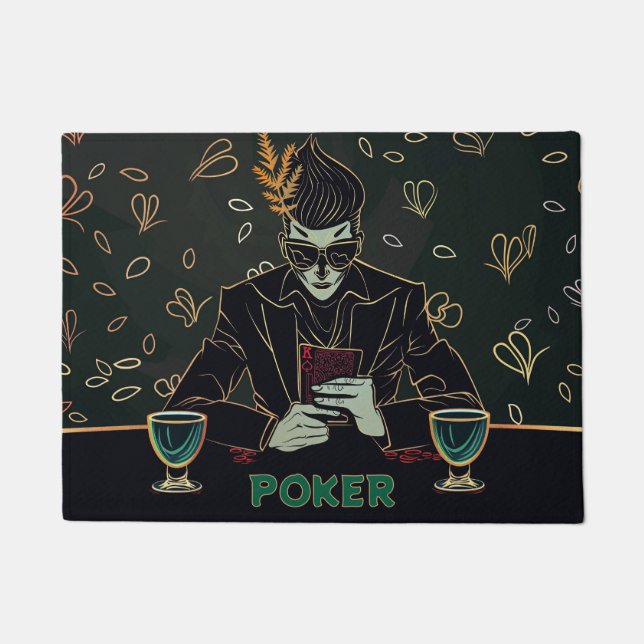 Poker Night - Stijlvolle Kaart speler Deurmat (Voorkant)