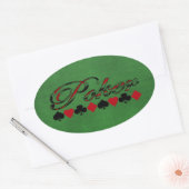 Poker Ovale Sticker (Envelop)