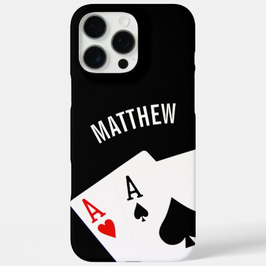 Poker paar Azen Case-Mate iPhone Case (Achterkant)