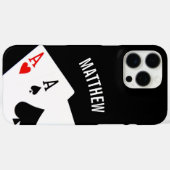 Poker paar Azen Case-Mate iPhone Case (Achterkant (horizontaal))